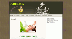 Desktop Screenshot of ambre-esthetique.fr