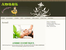 Tablet Screenshot of ambre-esthetique.fr